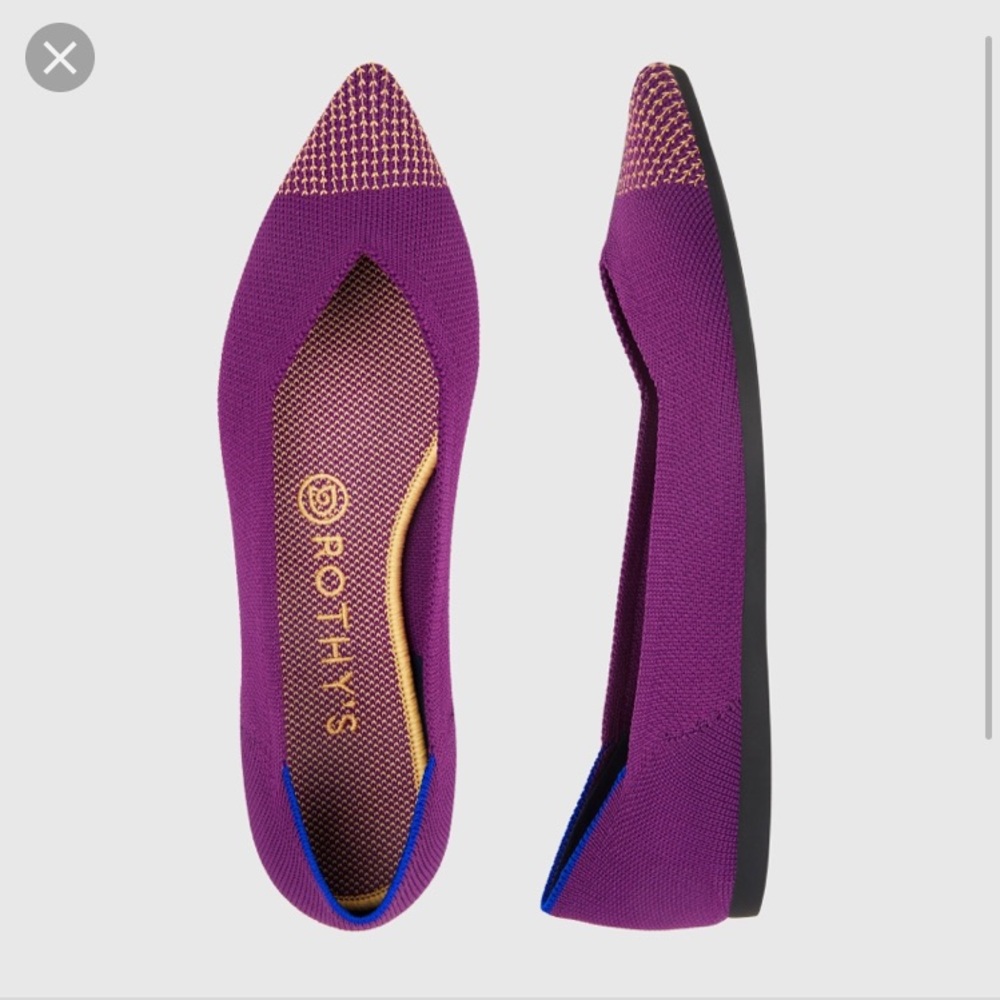Brand new Rothy’s Point mulberry limited edition